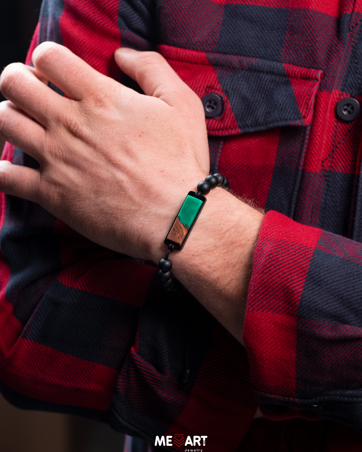 ME ART Olive & Epoxy Bracelet